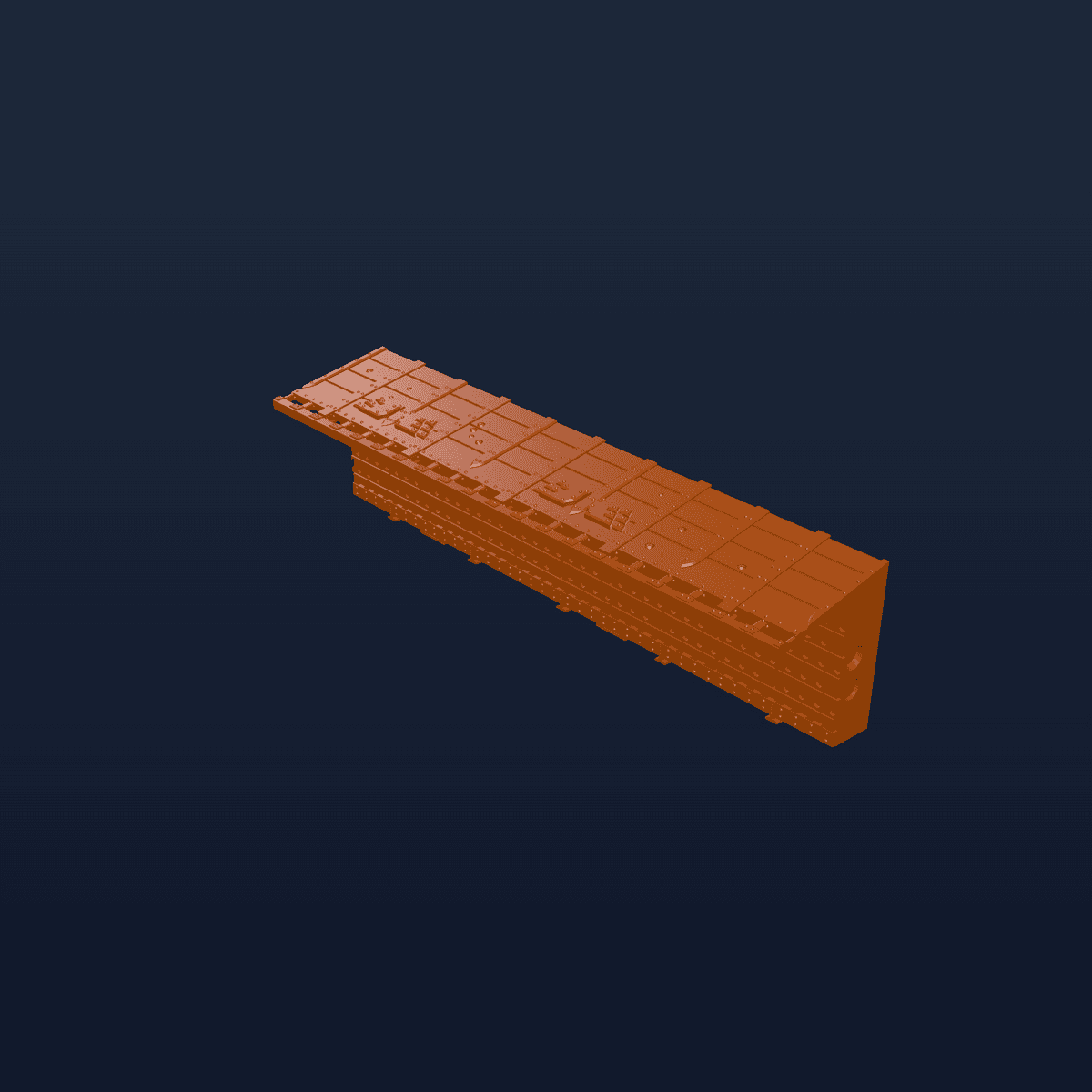 Trench Line - Battlefield Terrain Model