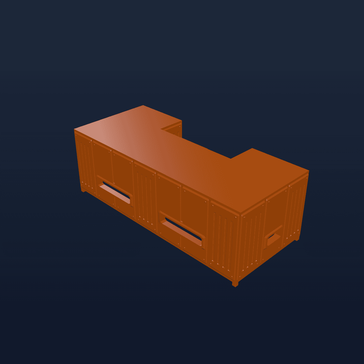 Wargames Terrain - Wide Bunker for Tabletop Gaming
