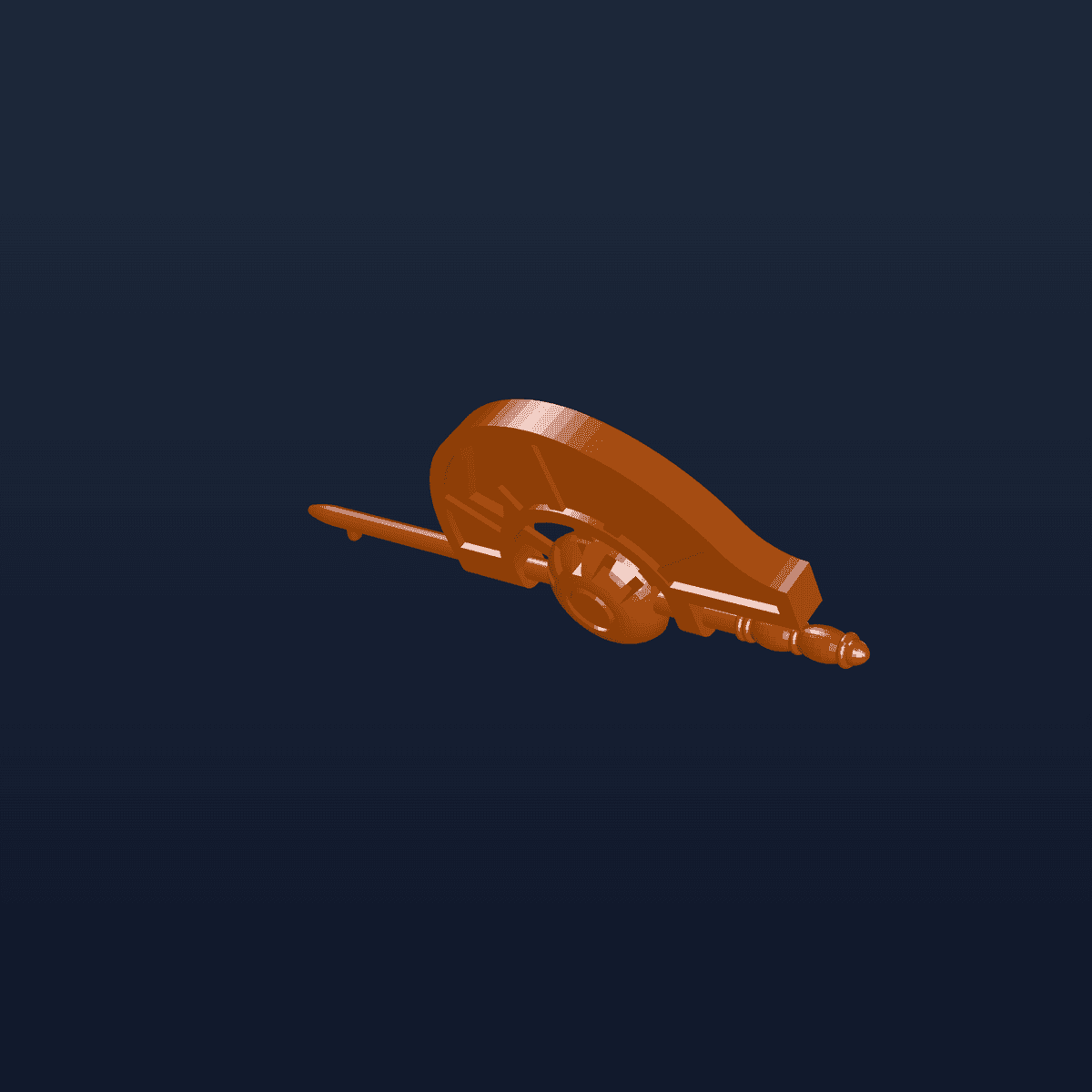 Sci-Fi Pirate Skiff Terrain Model for Wargames