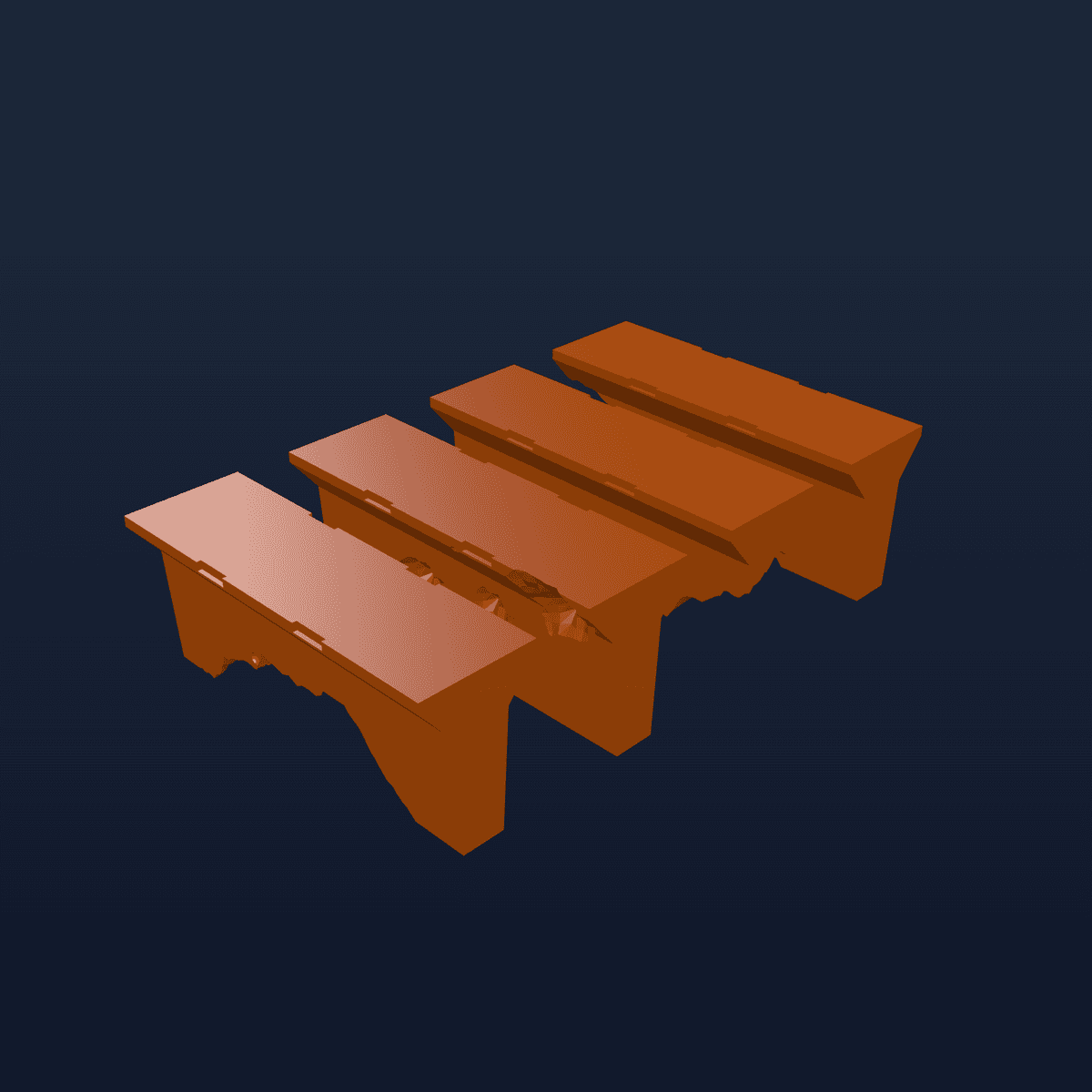 Wargames Terrain - Jersey Barriers for 28mm Gaming