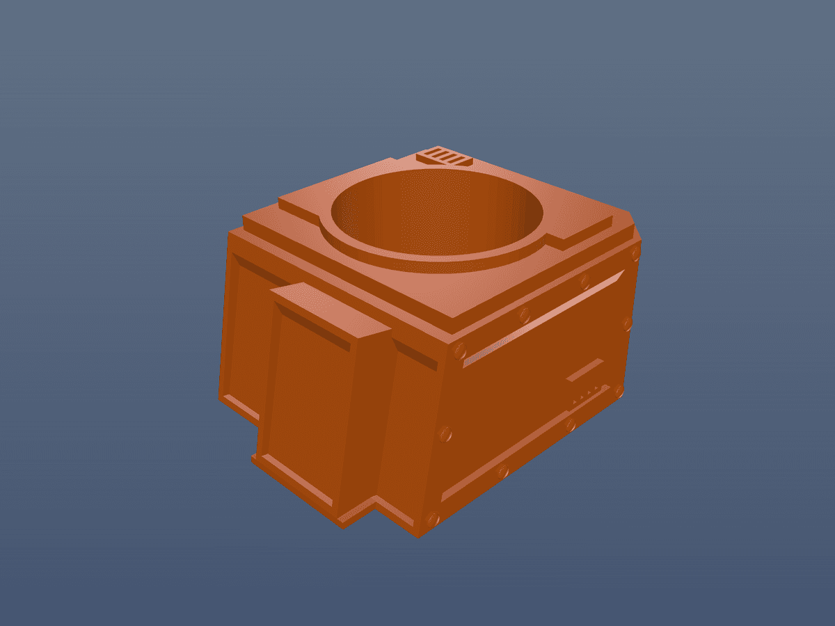 Wargames Terrain Simplified Gun Base