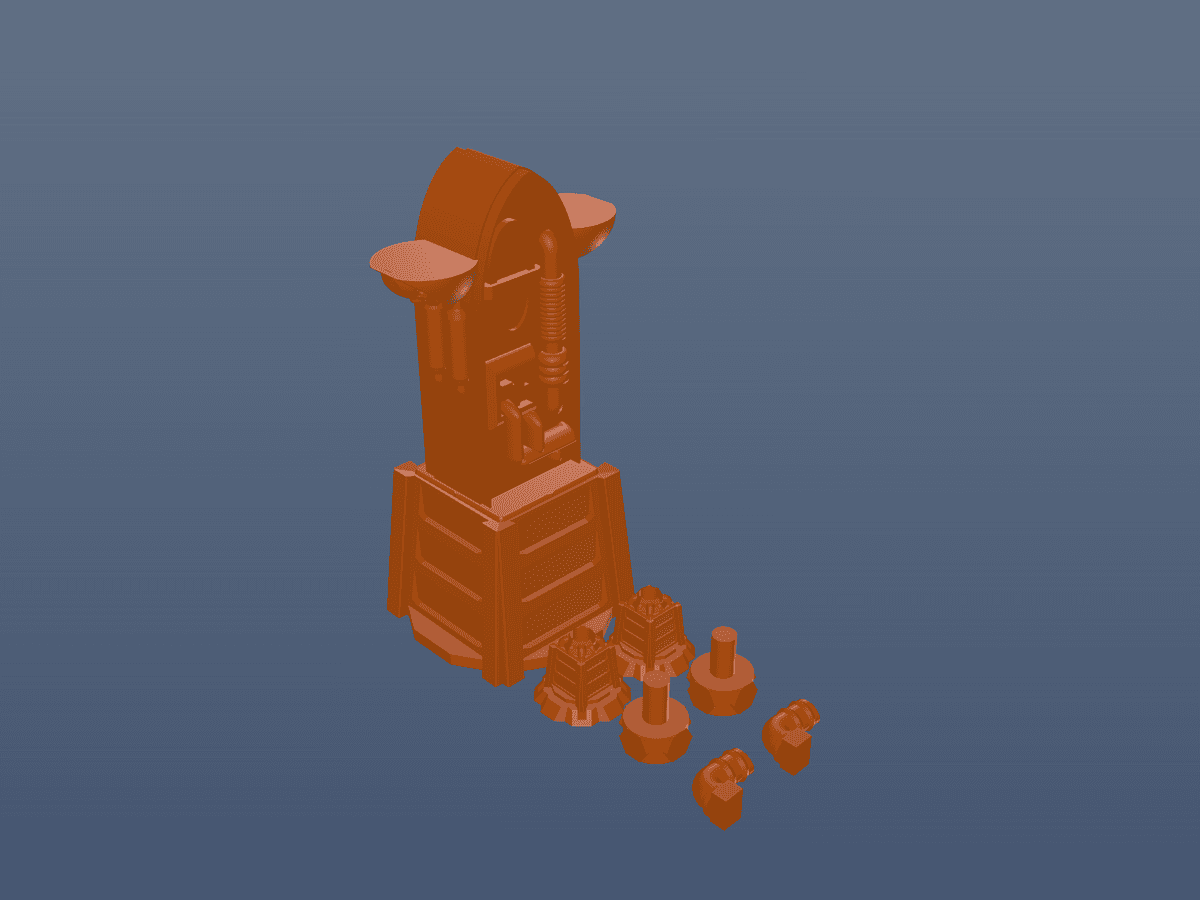 Warhammer 40k Wargames Terrain Greebles: Communication Constructs