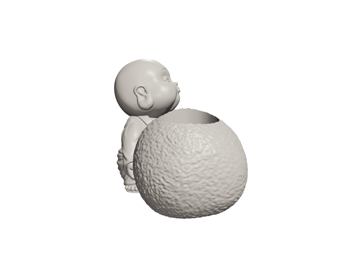 Buddha Vase With Letter 02