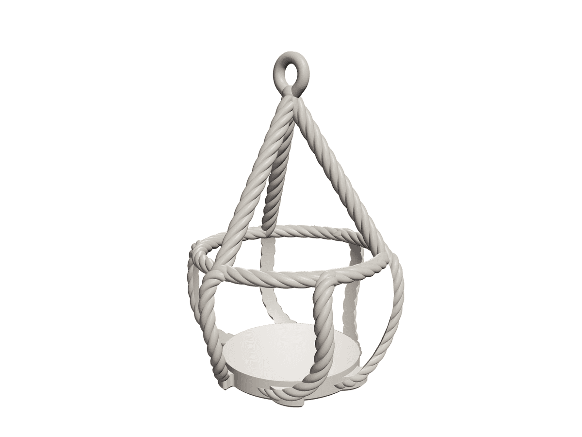 With Hanger Vase