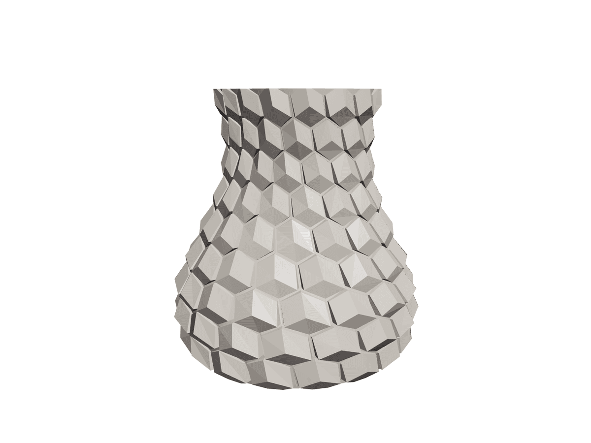 Curved Honeycomb Vase 2376777