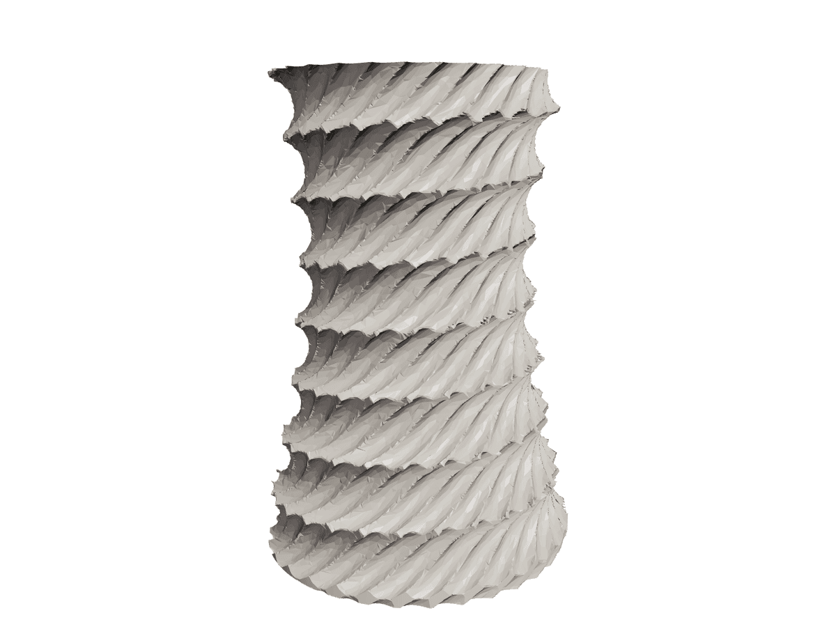 Inverted Coiled Rope Vase