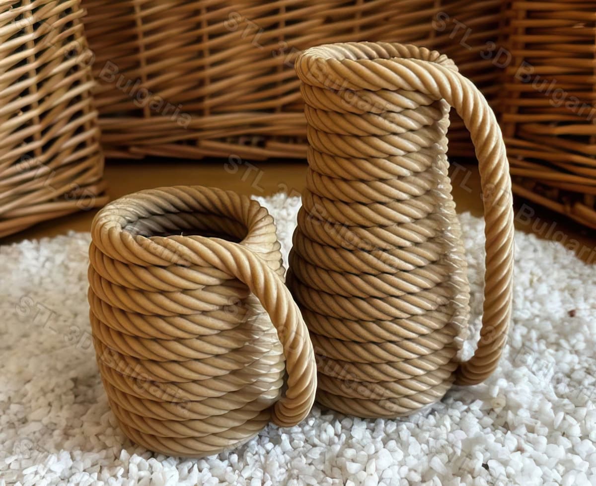 Coiled Rope Mug&Vase
