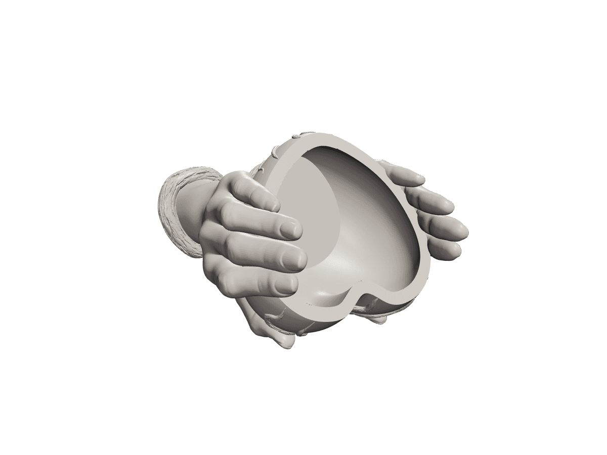 Heart Hands Vase