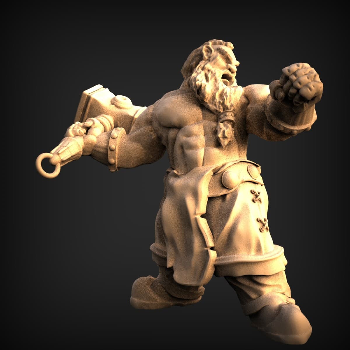 Dwarf Brawler Warhammer Miniature