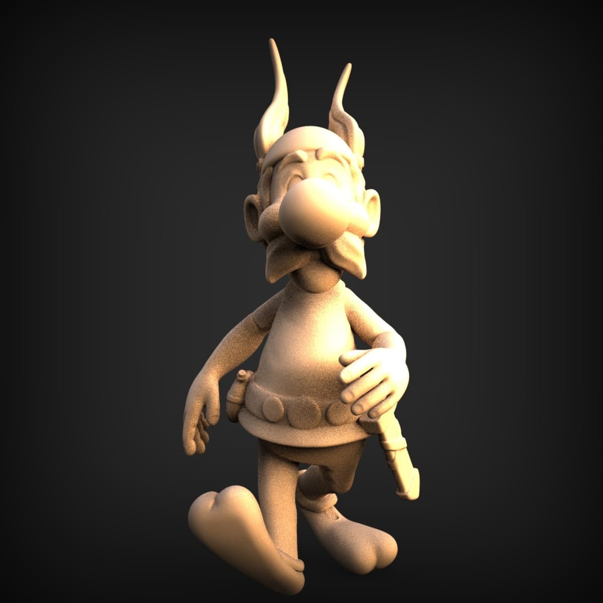Gaulish Warrior Comic Figurine