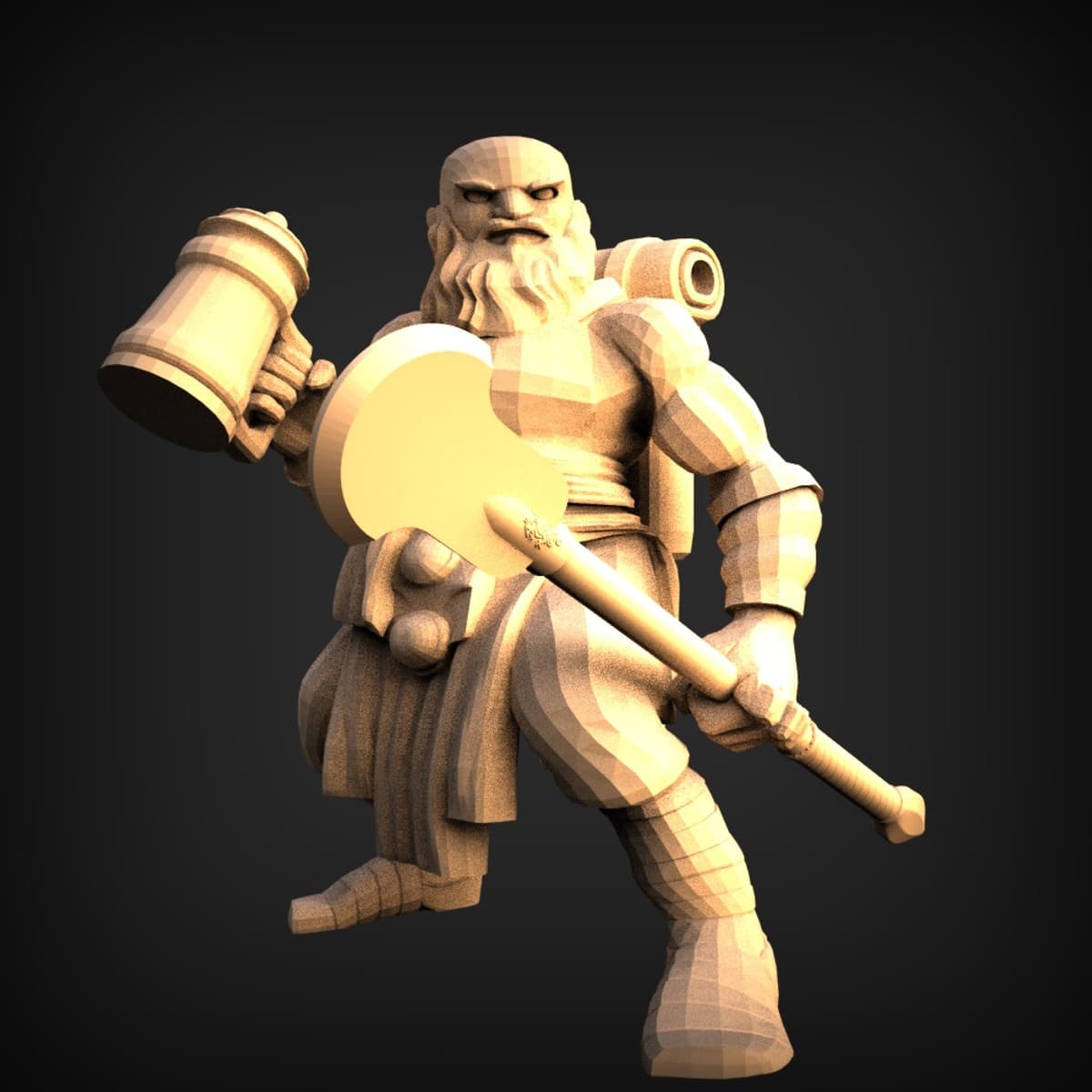 Dwarf Brewer With Maul And Tankard
