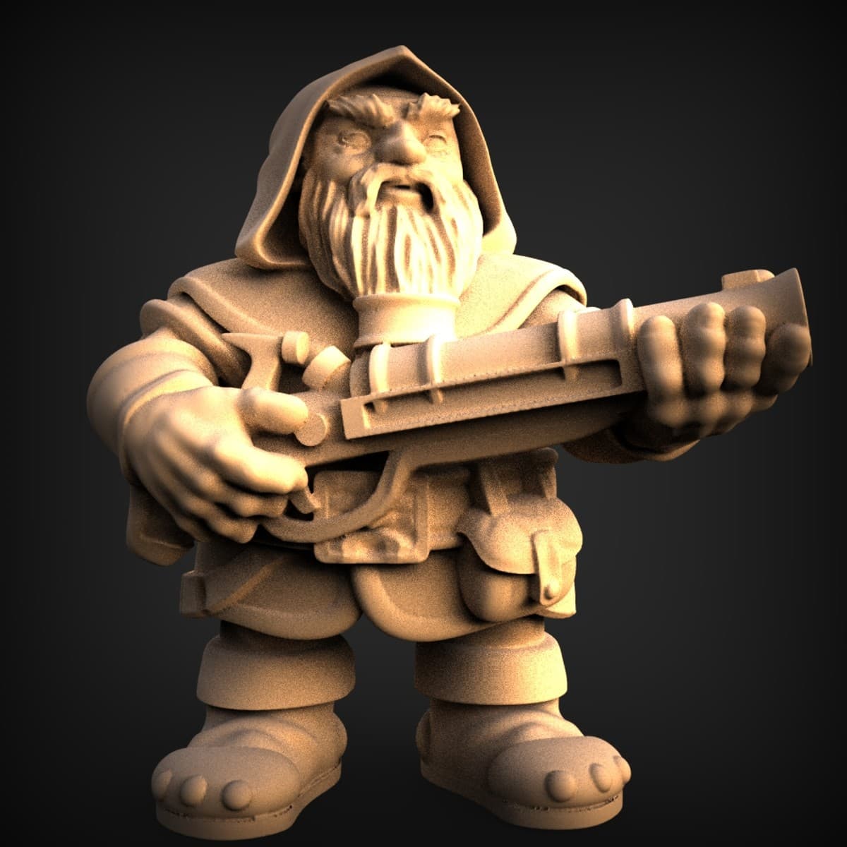 Cloaked Dwarf Crossbowman