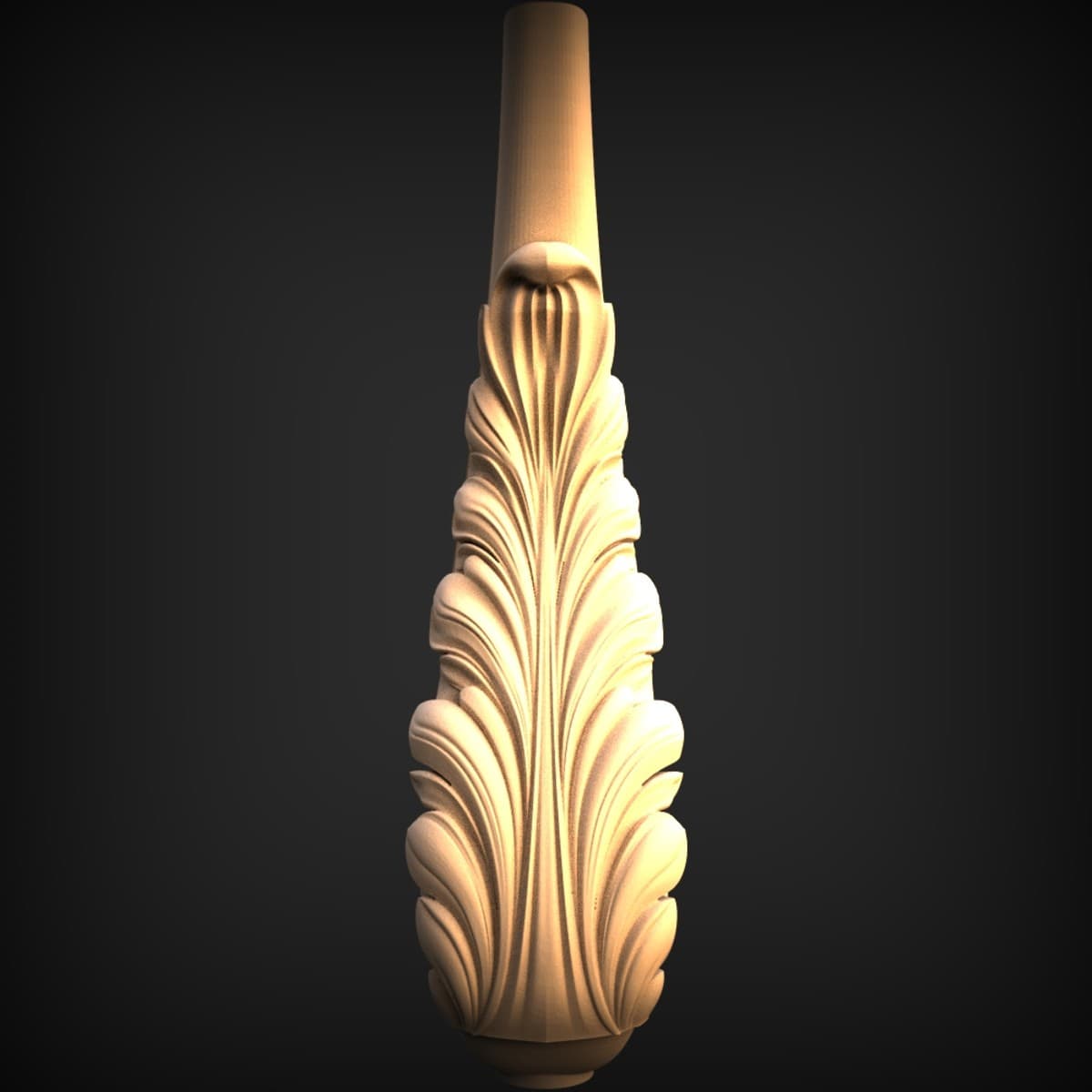 Carved Acanthus Table Leg