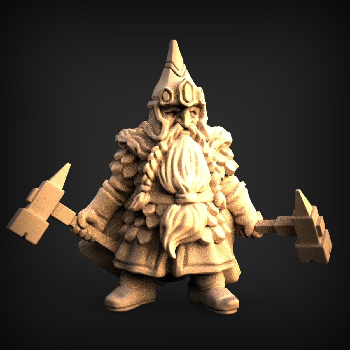Twin-Hammer Dwarf Warrior