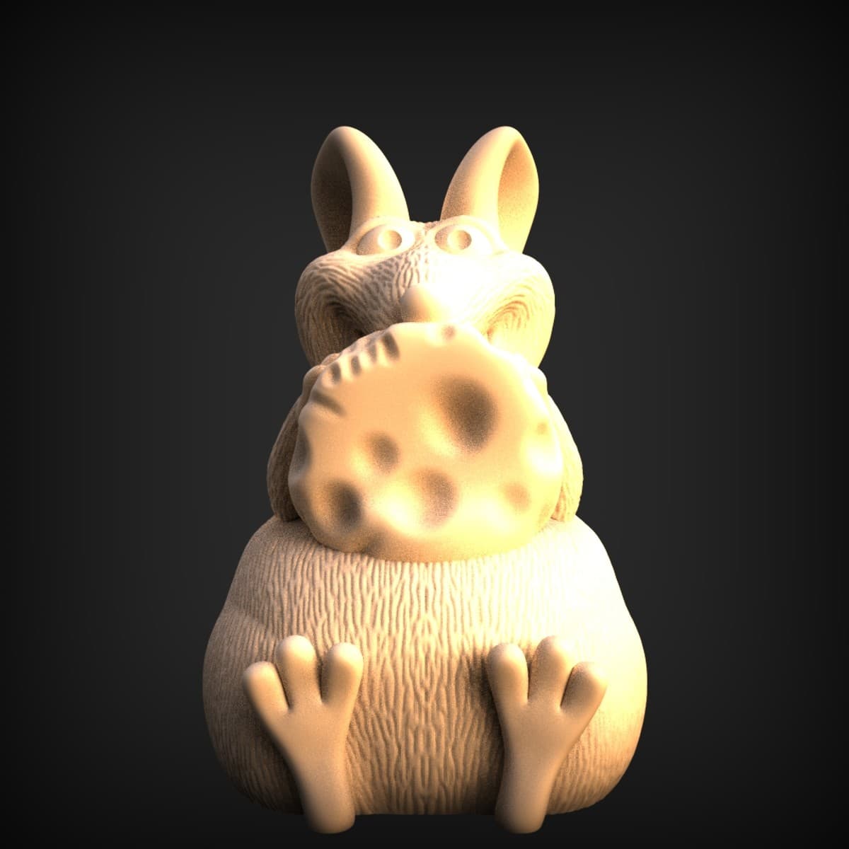Kawaii Critter Hugging Cookie