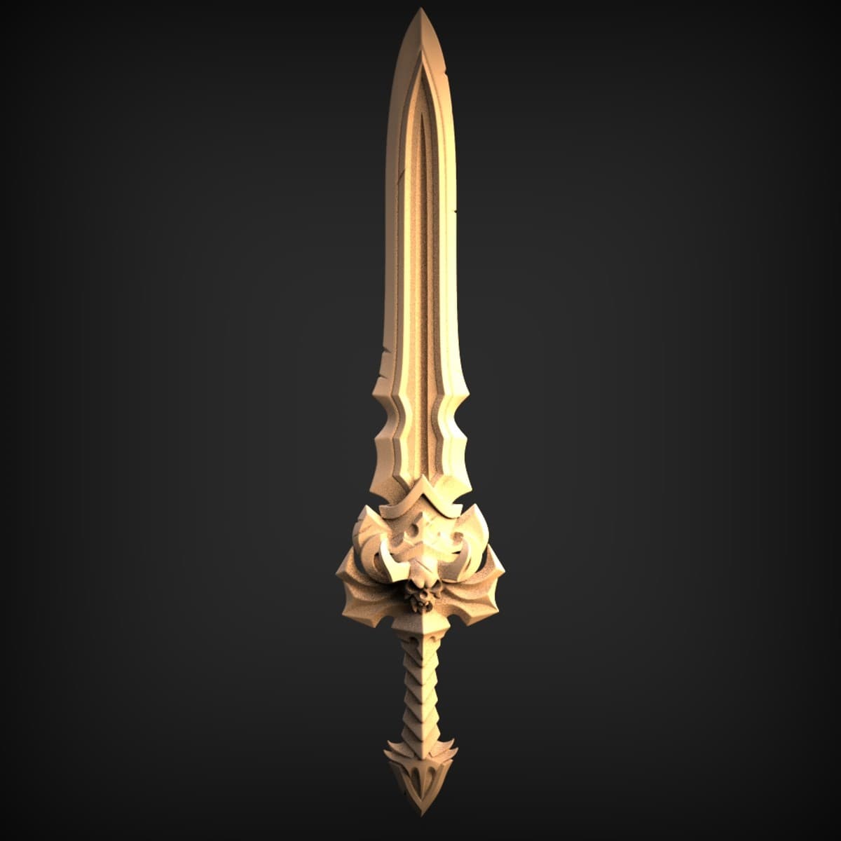 Demon-Hilt Fantasy Broadsword