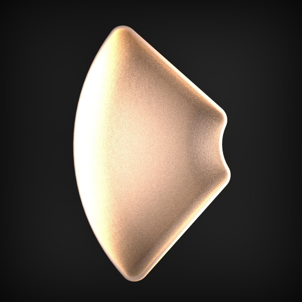 Abstract Curved Shield-Scoop Form
