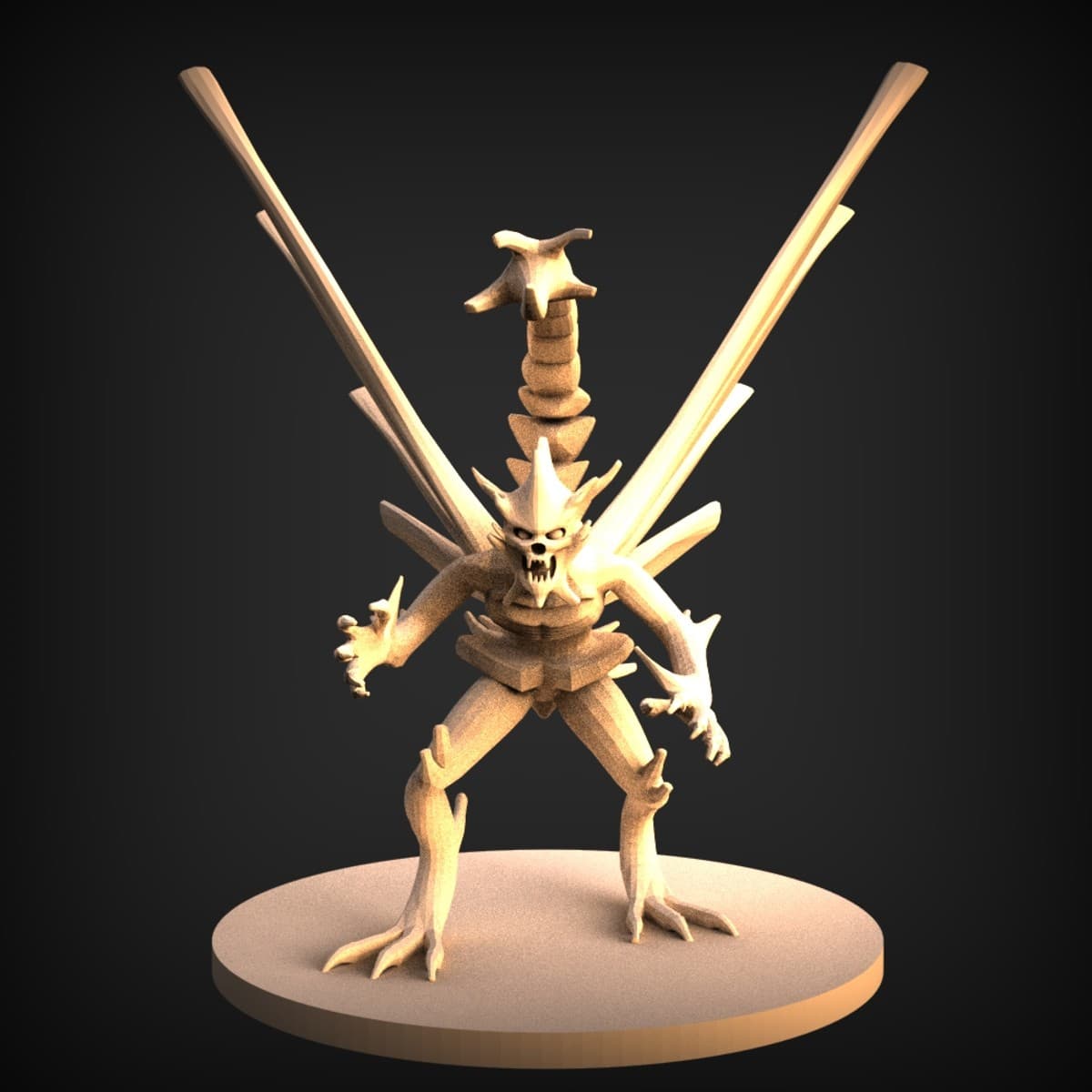 Winged Bone Demon Warrior