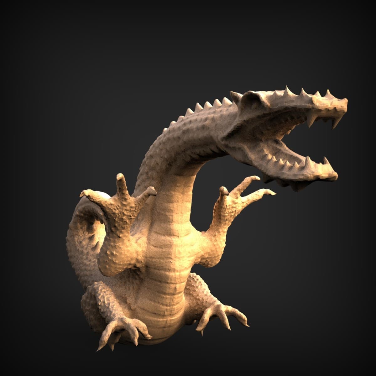 Rearing Scaled River Dragon