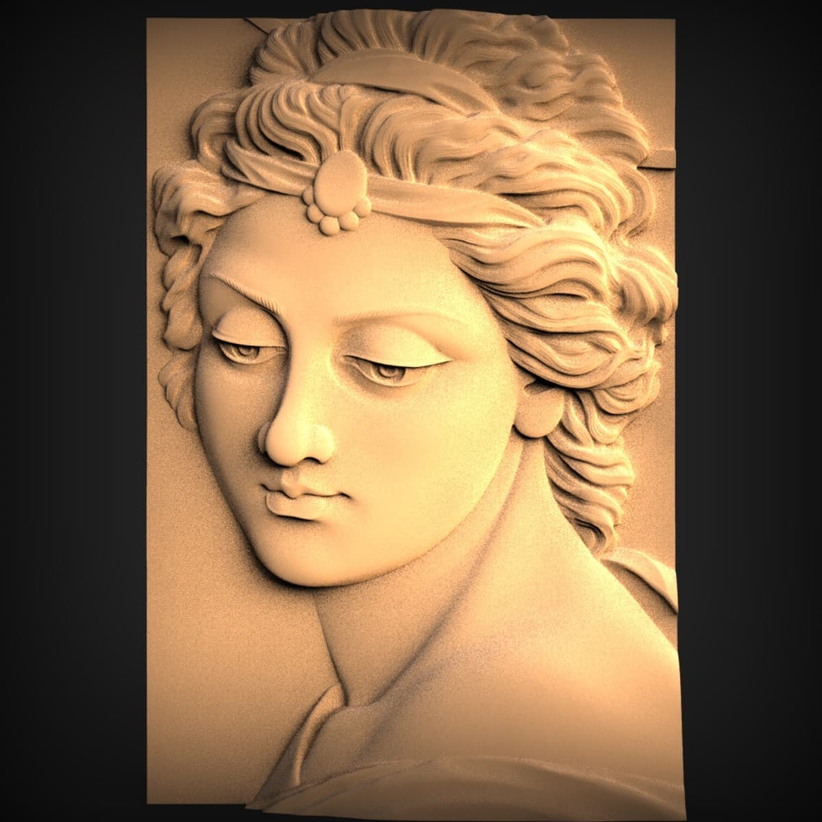 Classical Grecian Beauty Wall Plaque
