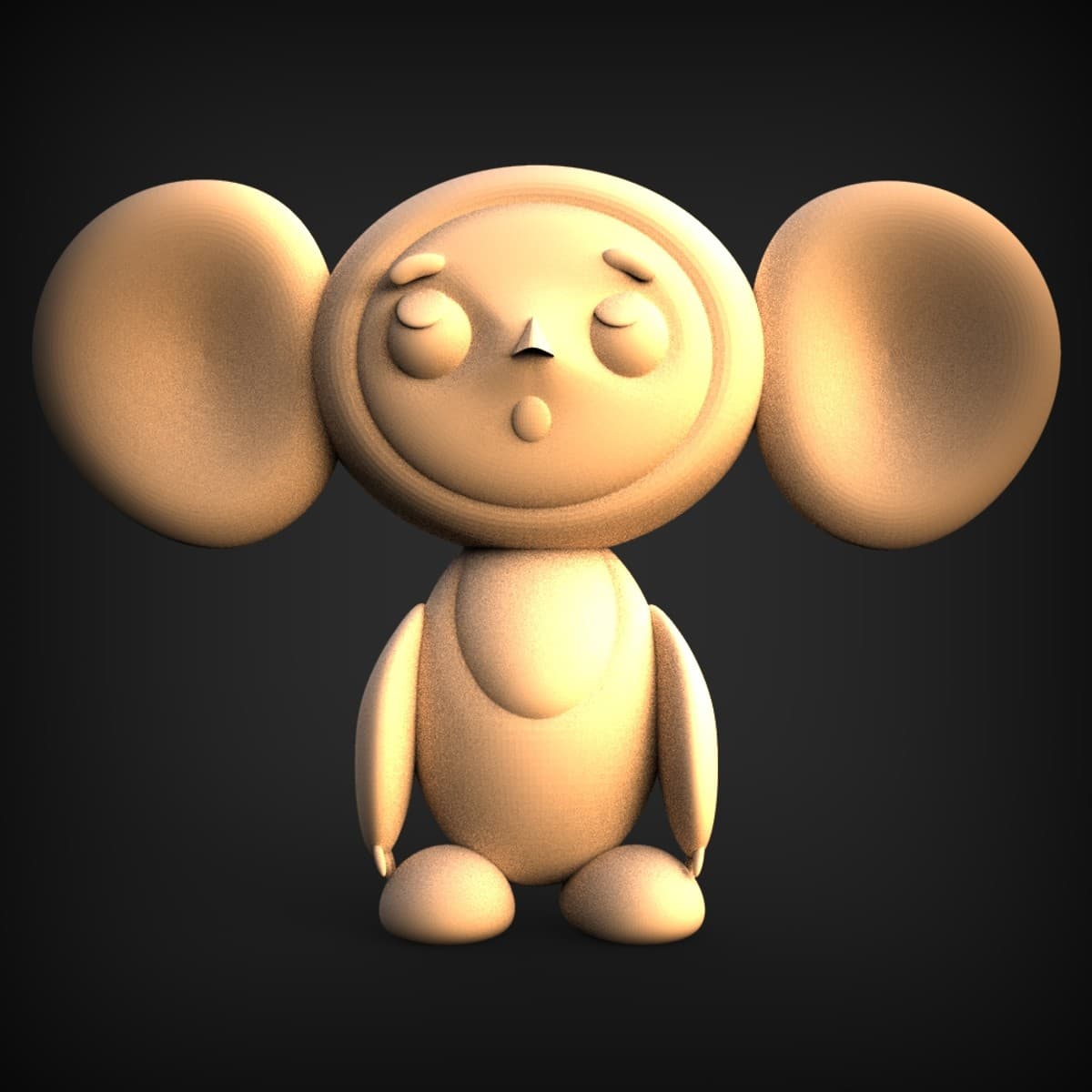 Big-Eared Cartoon Creature Figurine