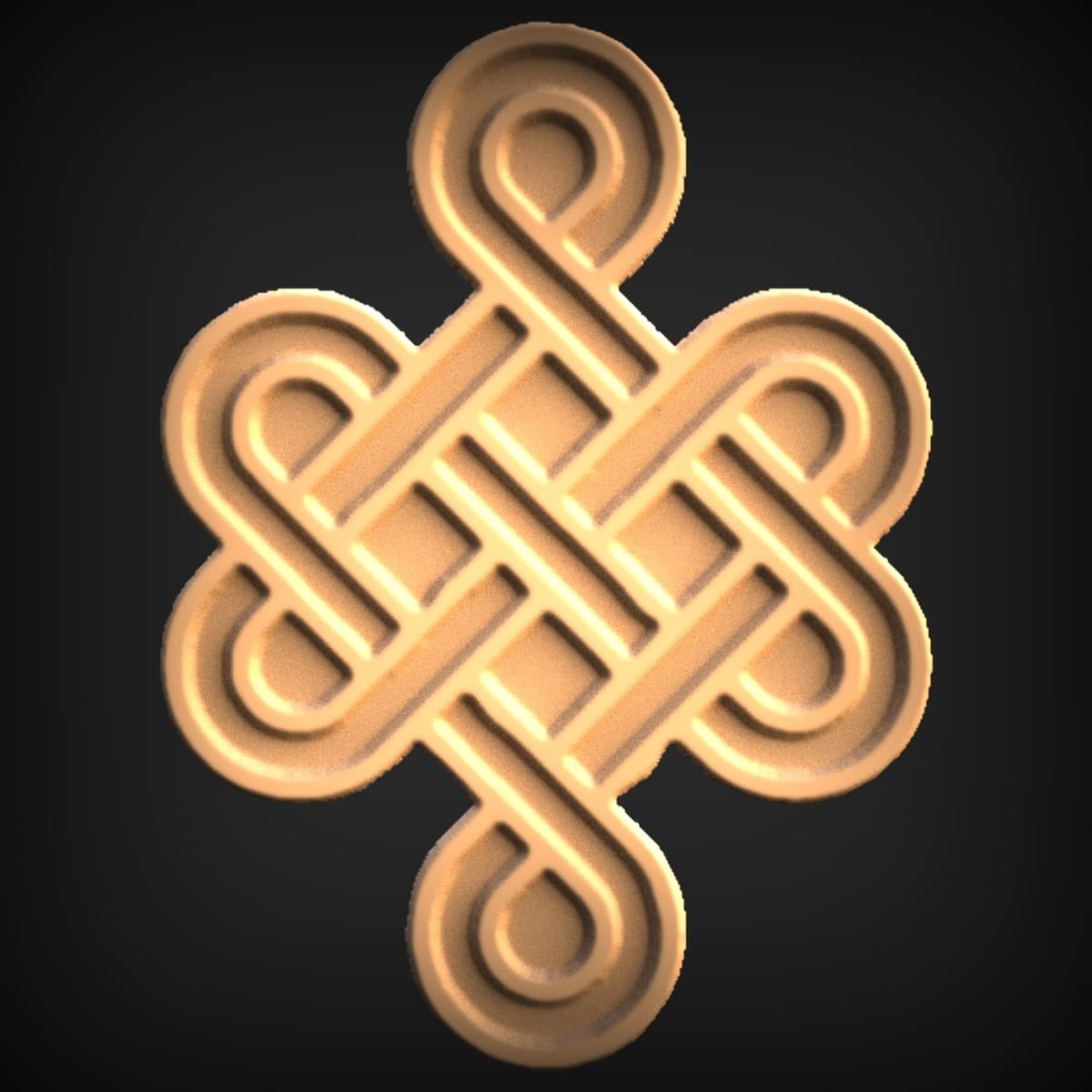 Eternal Endless Knot Relief Plaque