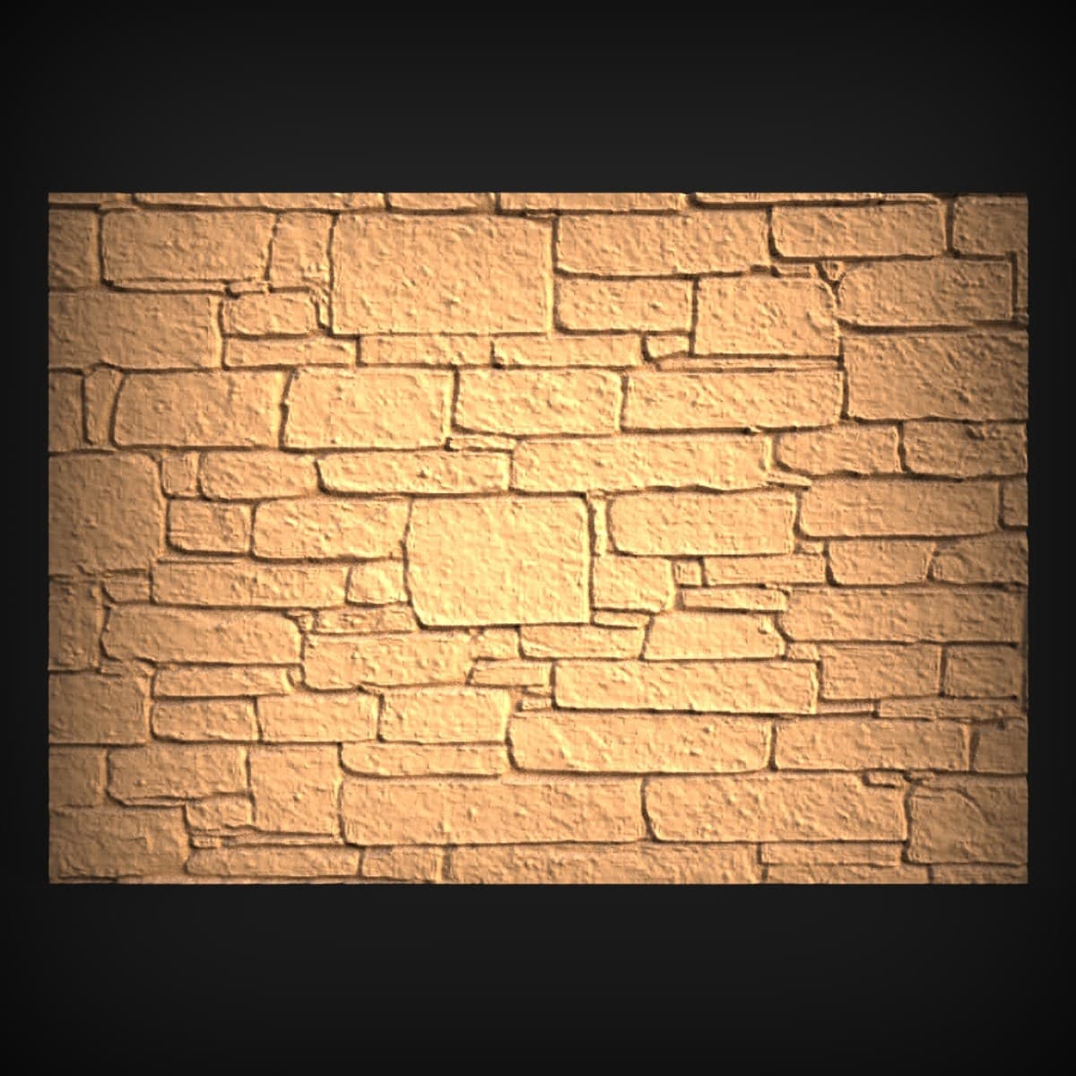 Dry-Stone Wall Relief Panel