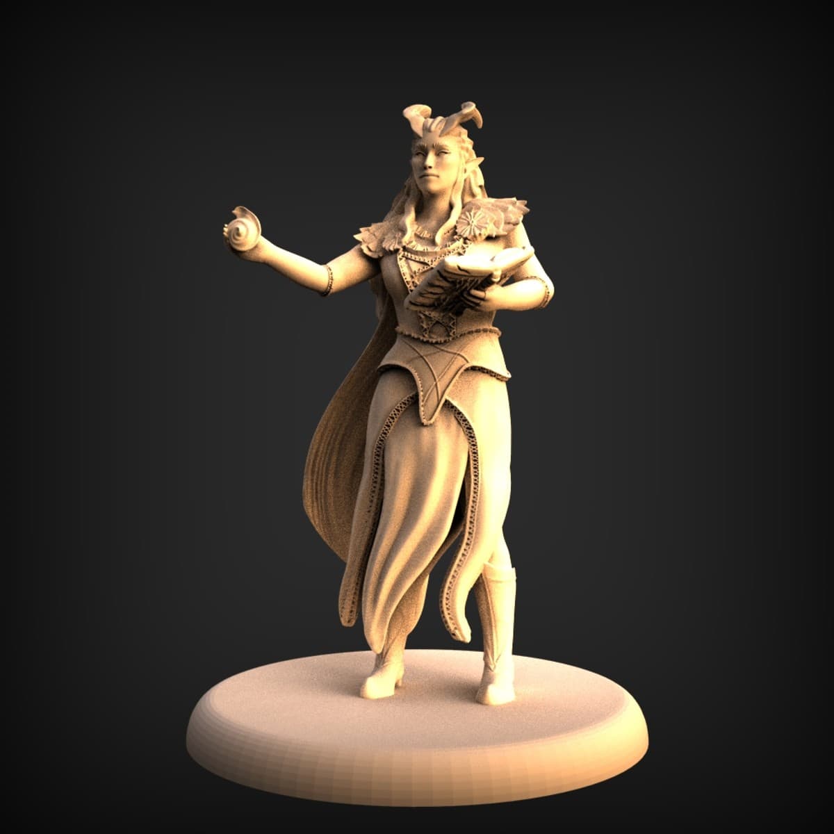 Elven Shell Priestess Miniature