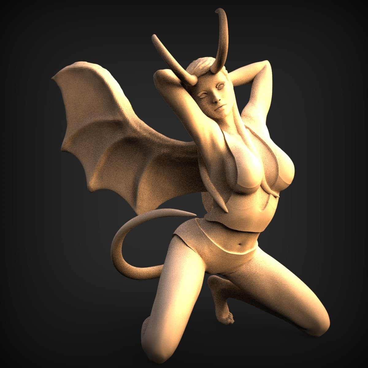 Winged Horned Succubus Figure