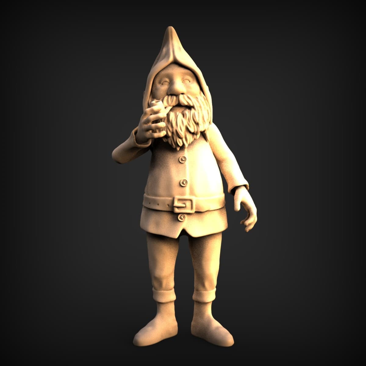 Pipe-Smoking Garden Gnome