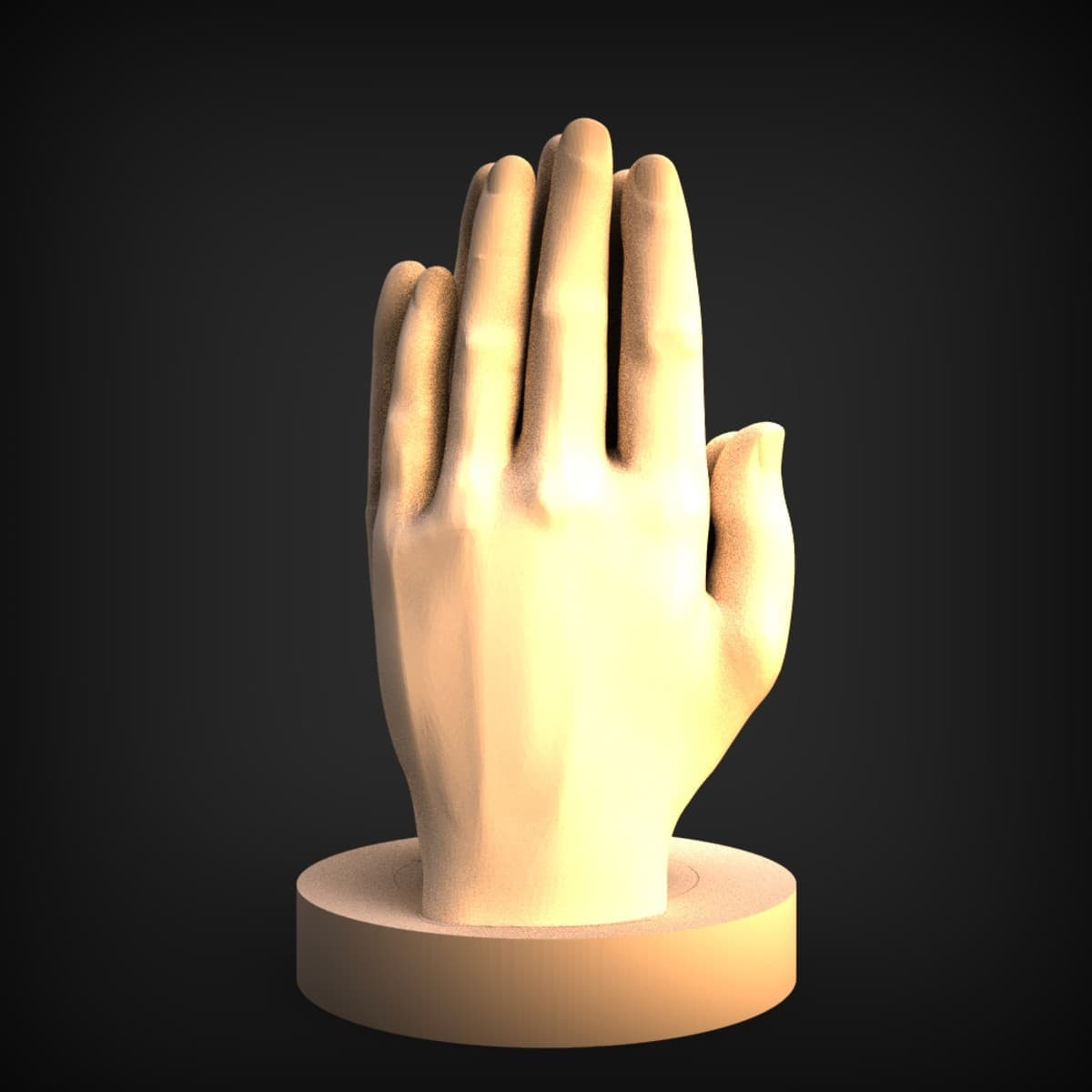 Open Palm Ring-Stand Sculpture
