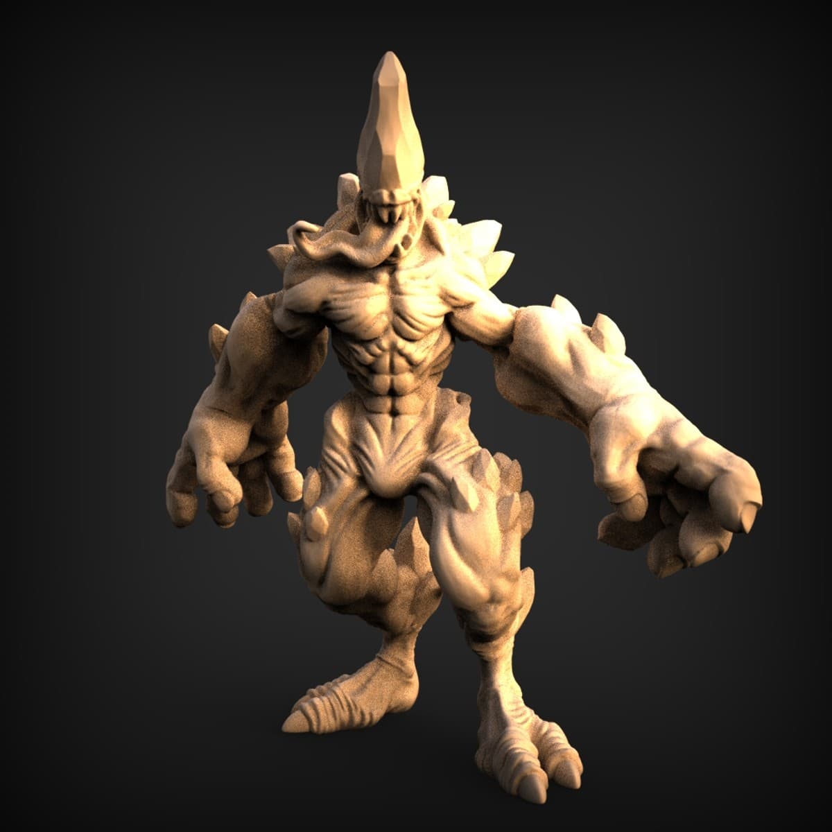 Crystal-Spiked Demon Brute Figure
