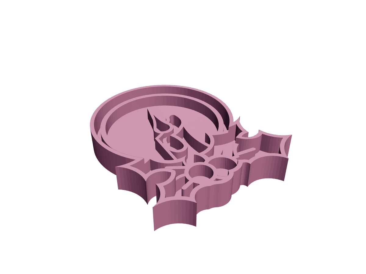 Cookies Cutter Houx Bougie