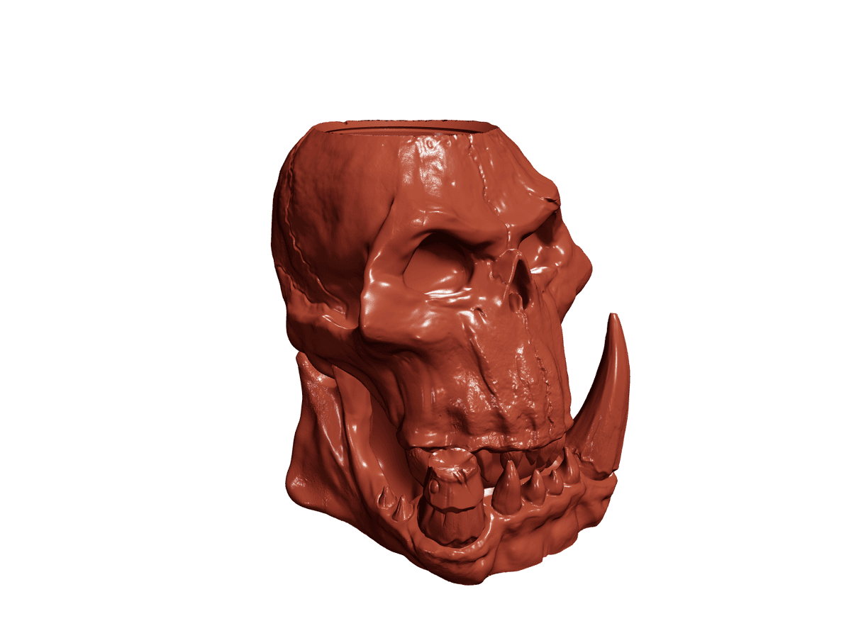 Orc Skull Mug