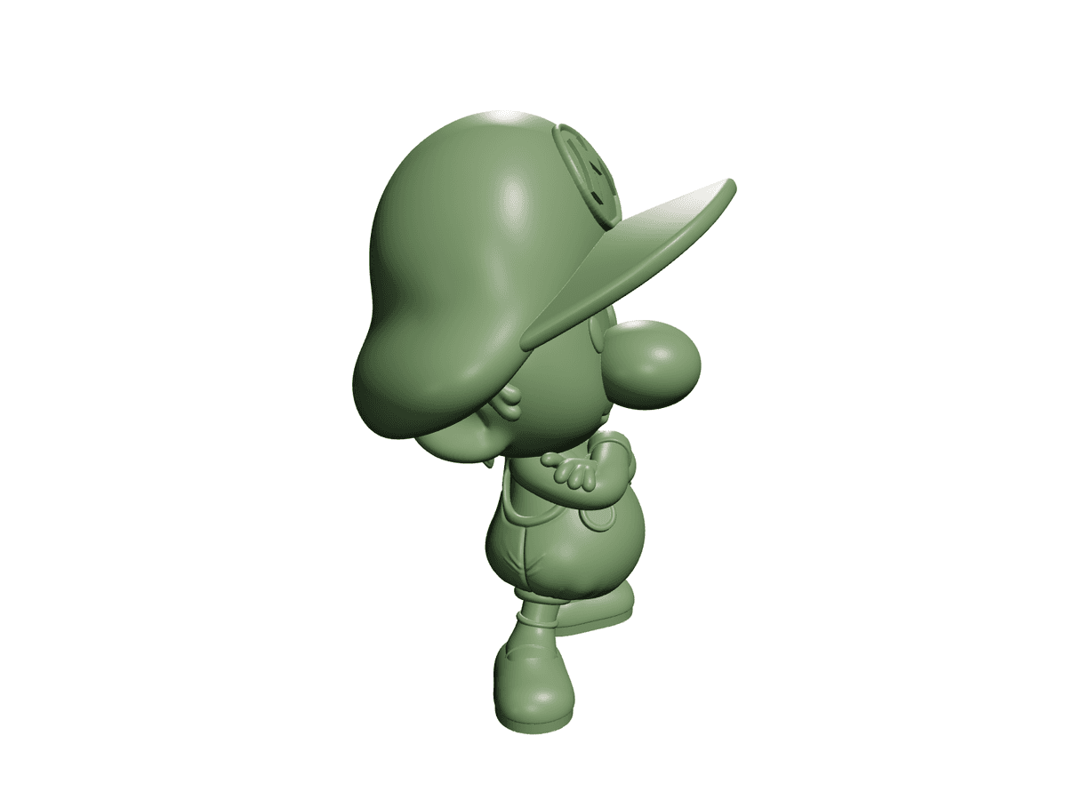 Mario Chibi Figure with Crossed Arms
