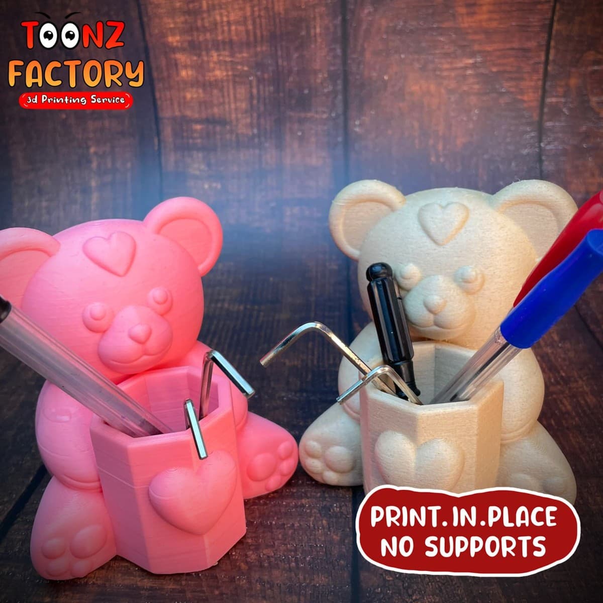 Teddy Pencil Holder