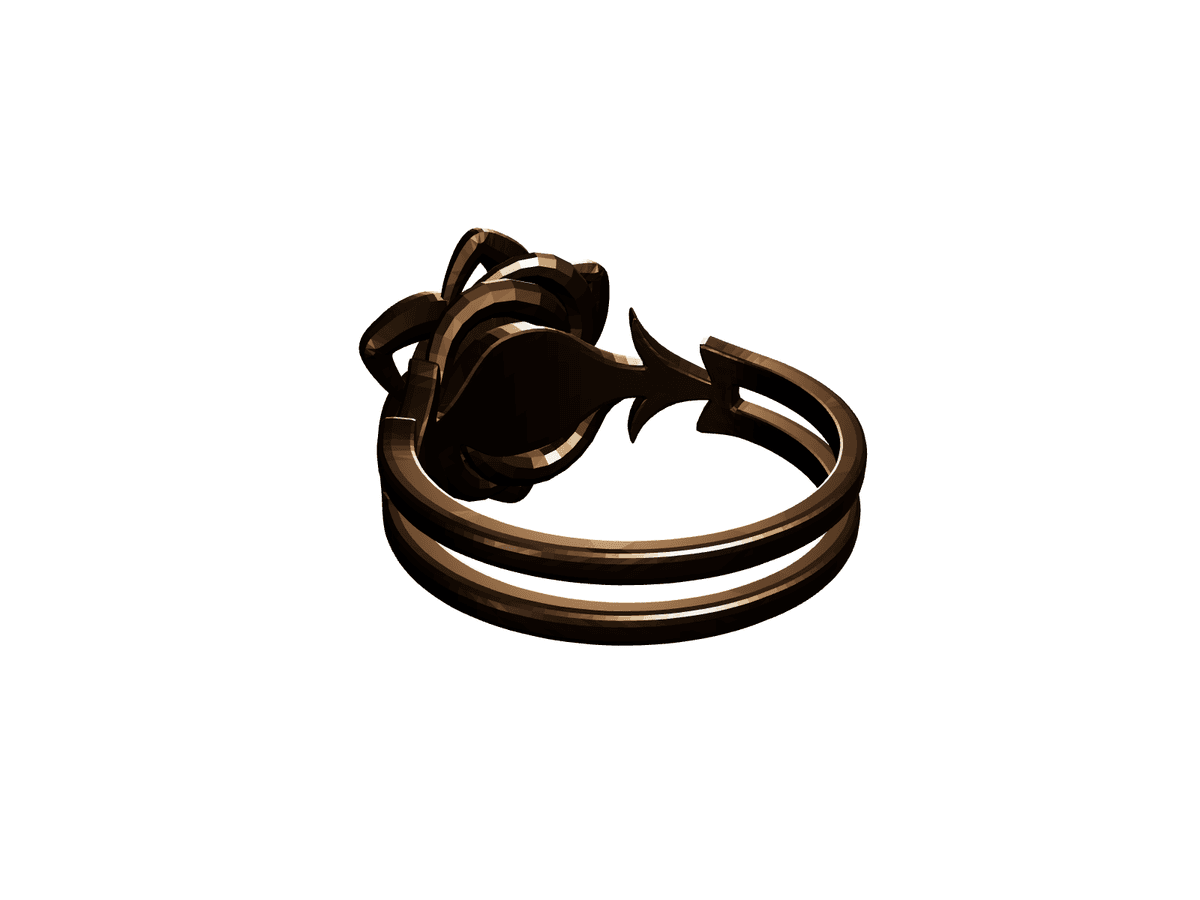 Nenya Rose Statement Ring with Split Band