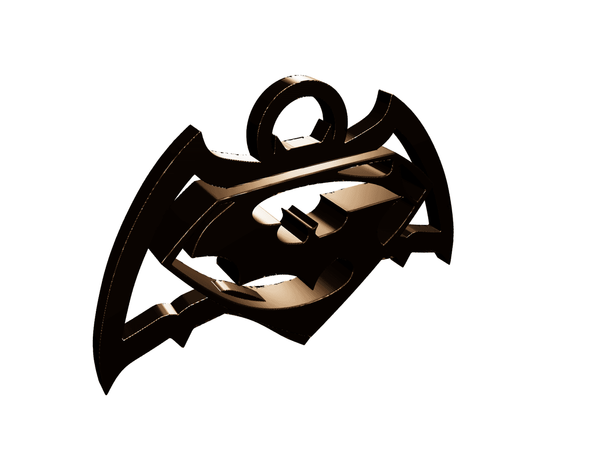 Batman Vs Superman Keychain Necklace Earrings
