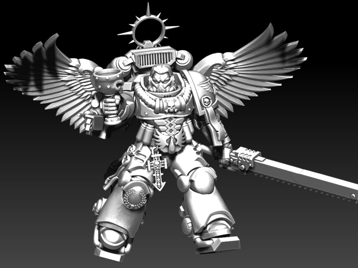 Blood Angels Sanguinary Guard Heads