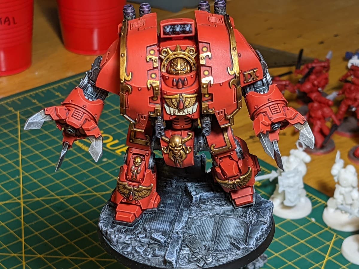 Blood Angels Chaos Dreadnought