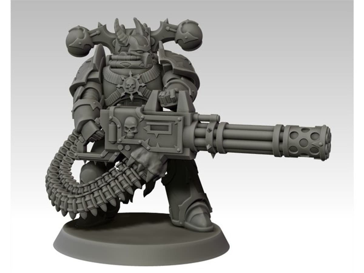 CSM W Reaper Autocannon Chaos Space Warrior With Gatling Gun