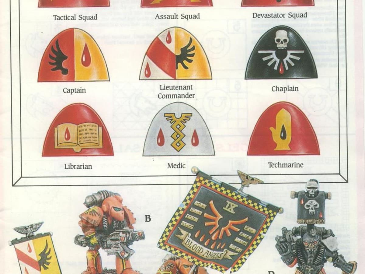 Blood Angels Shoulder Pad Bits Shoulder Pads
