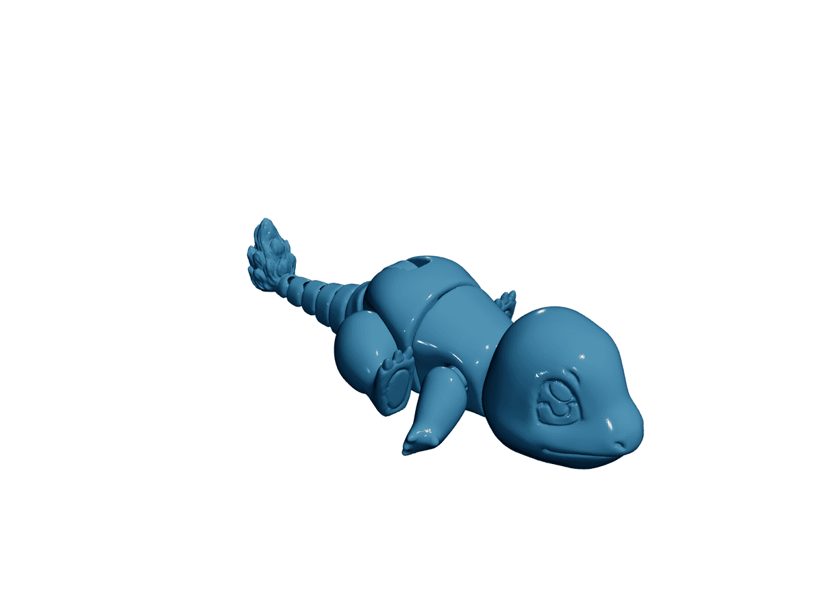 Articulated Pokemon Charmander Support Free Pla Compatible