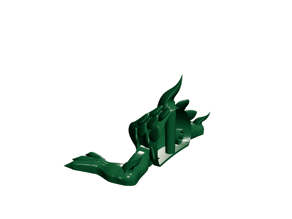 Dragon Ecailleux Articule Et Demontable Sans Support Martin R