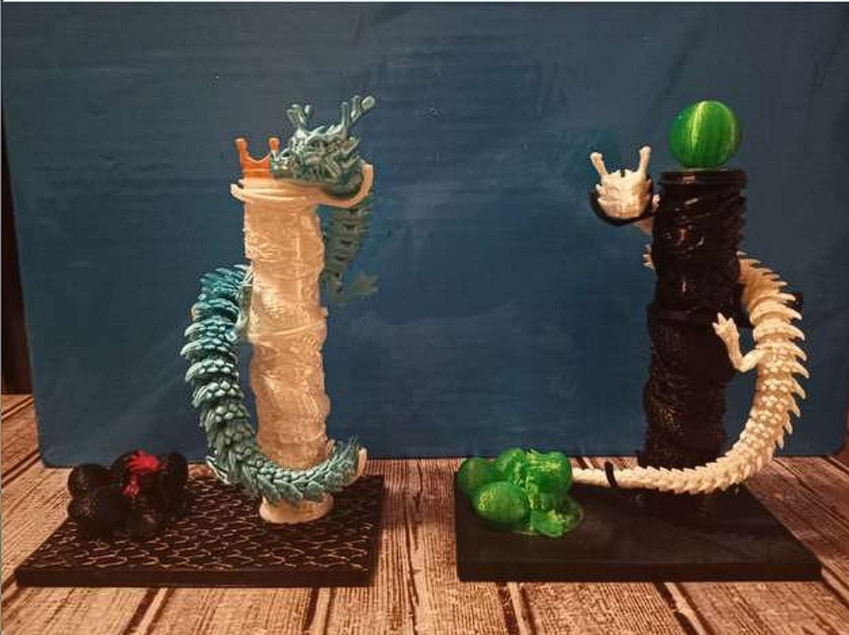 Customizable Stand For Articulated Dragon