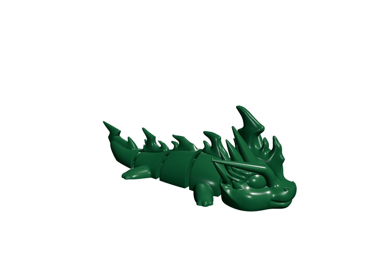 Thunder Dragon Articulated Figure Keychain