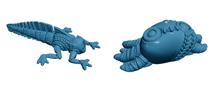 Walking Axolotl — Articulated Flexi