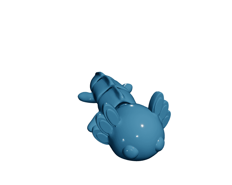 Axolotl Keychain — Articulated Flexi