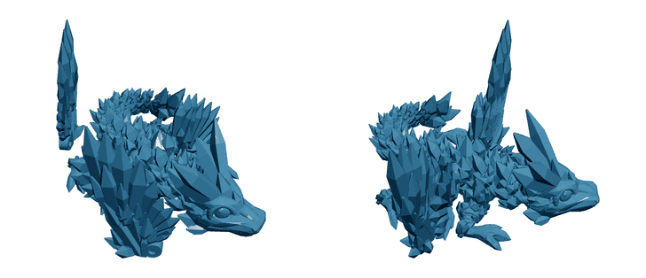 Baby Crystalwing Dragon — Articulated Flexi