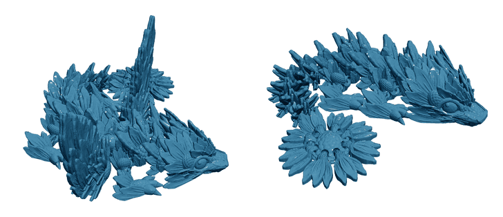 Baby Sunflower Dragon — Articulated Flexi